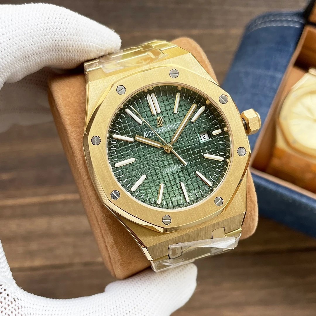 Gold Case·Green Dial Steel Band