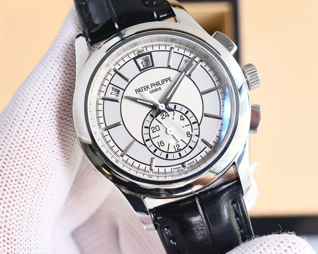Patek Philippe Ginebra Reloj Clásico Correa Cuero