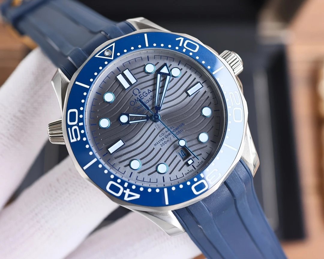 Omega Seamaster Professional 300M Co-Axial Master Chronometer Black Dial Mechanical Watch Watches - 21