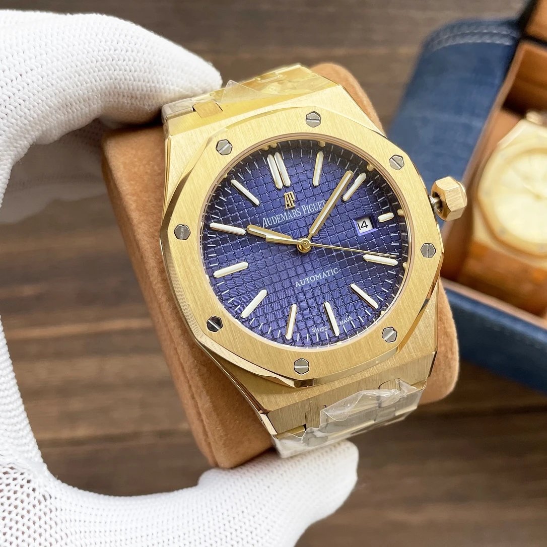 Gold Case·Blue Dial Steel Band