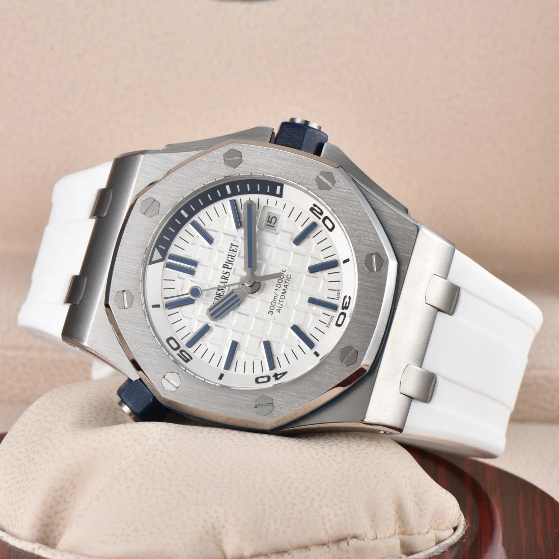 Audemars Piguet Royal Oak Offshore Diver Blue Yellow Mechanical Watch Watches - 4