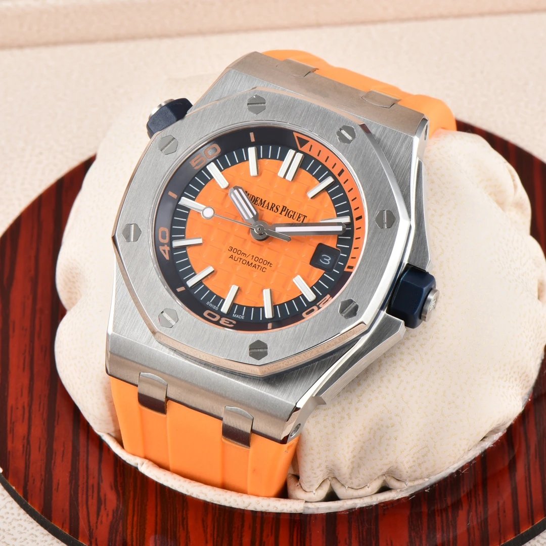 Audemars Piguet Royal Oak Offshore Diver Blue Yellow Mechanical Watch Watches - 15