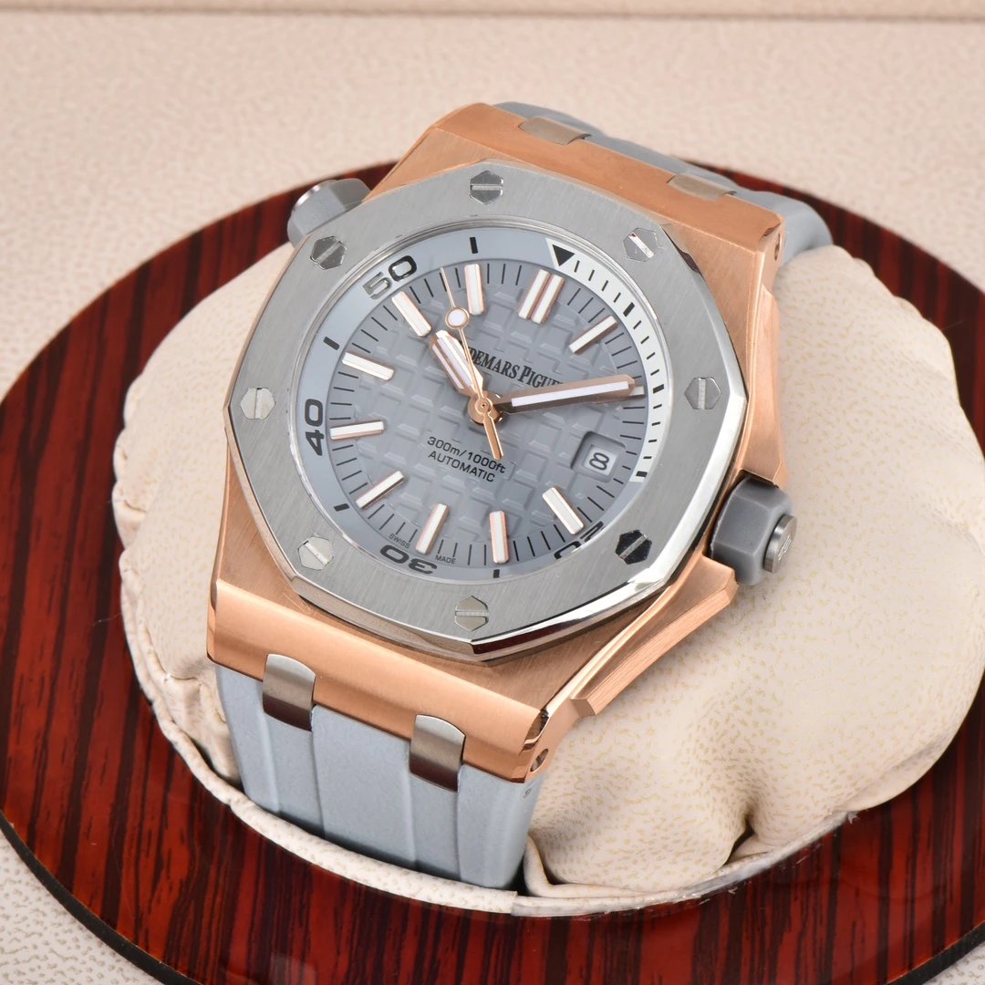 Audemars Piguet Royal Oak Offshore Diver Blue Yellow Mechanical Watch Watches - 17