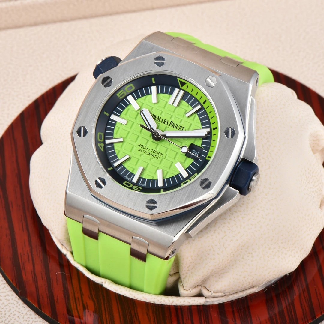 Audemars Piguet Royal Oak Offshore Diver Blue Yellow Mechanical Watch Watches - 7