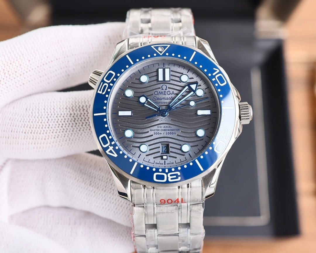 Omega Seamaster Professional 300M Co-Axial Master Chronometer Black Dial Mechanical Watch Watches - 31