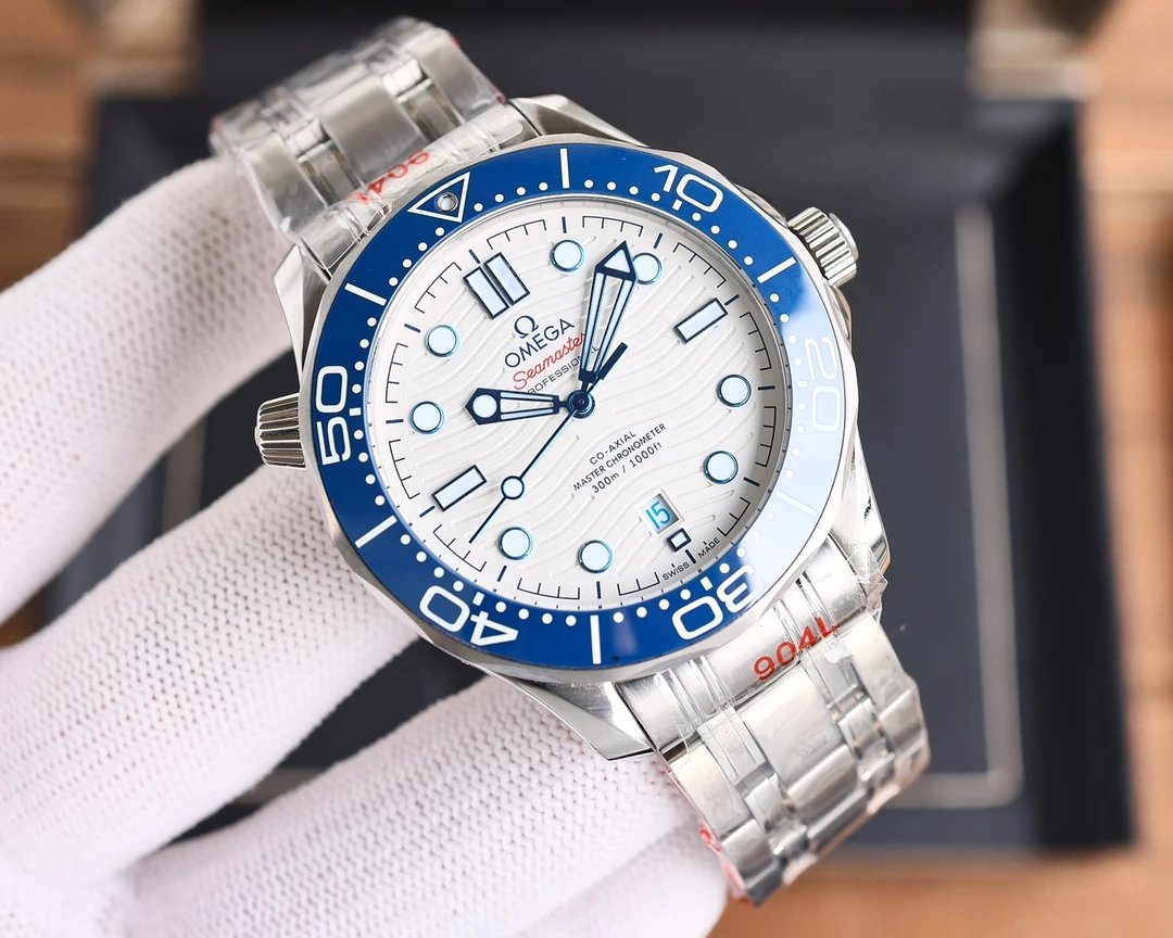 Omega Seamaster Professional 300M Co-Axial Master Chronometer Black Dial Mechanical Watch Watches - 34