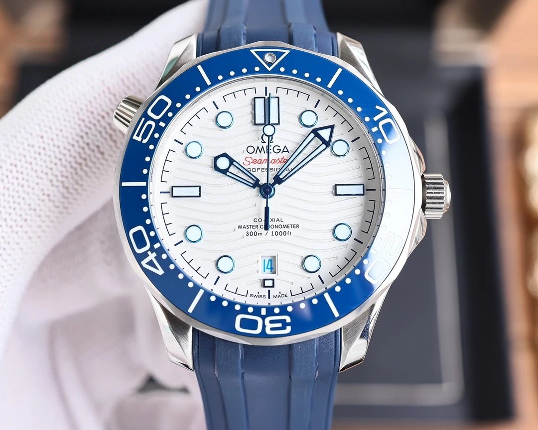 Omega Seamaster Professional 300M Co-Axial Master Chronometer Black Dial Mechanical Watch Watches - 22