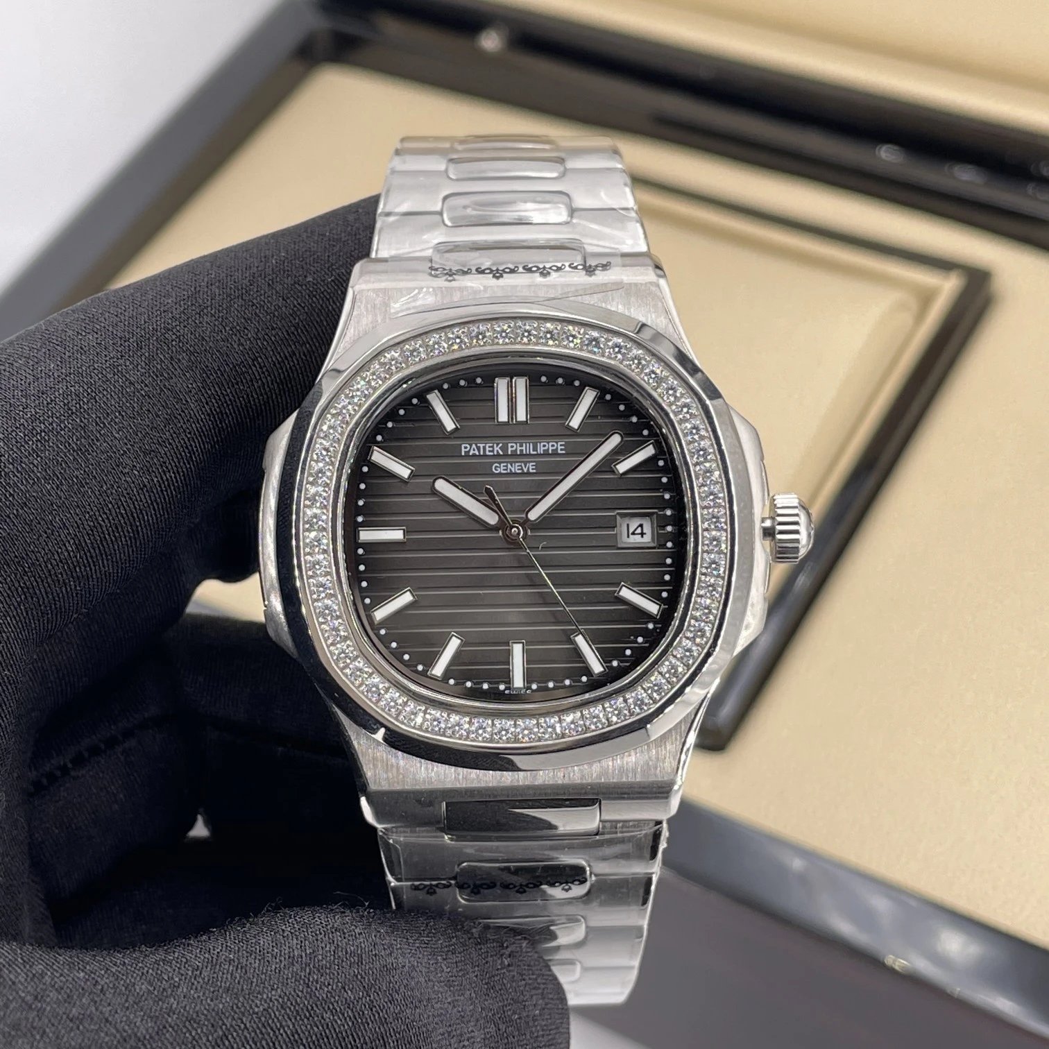 [Drill Ring] Silver Shell-Grey Plate Steel Belt / Without full package