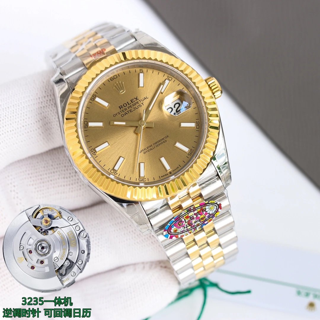 Golden shell with gold plate and steel strip