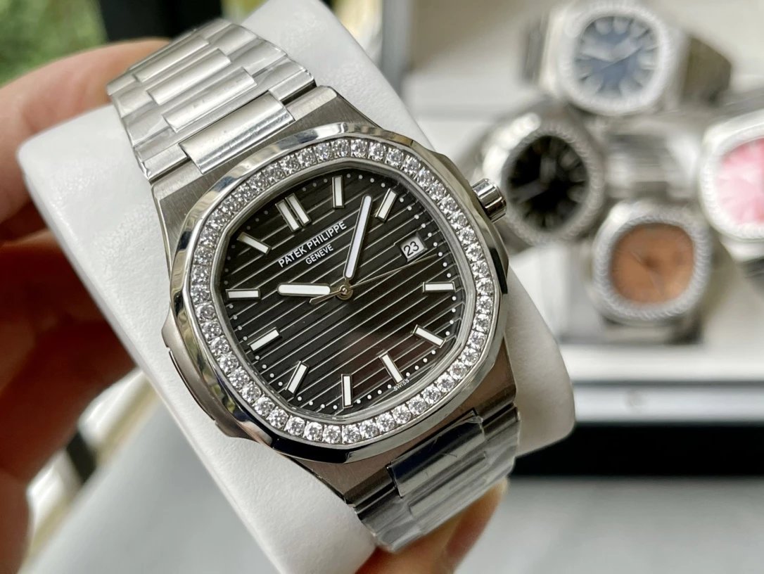 Silver Case - Gray Plate Steel Strap [Drill]