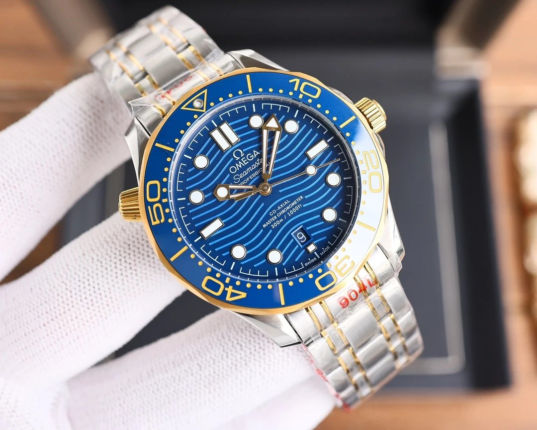 Omega Seamaster Professional 300M Co-Axial Master Chronometer Black Dial Mechanical Watch Watches - 17