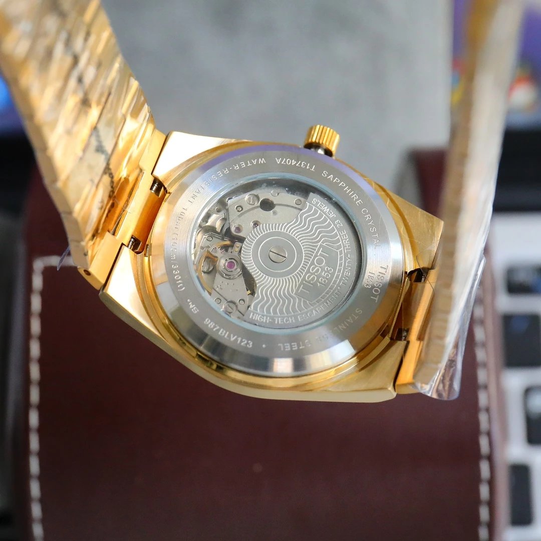 Tissot PRX Powermatic 80 Gold and Silver Mechanical Watches - 19