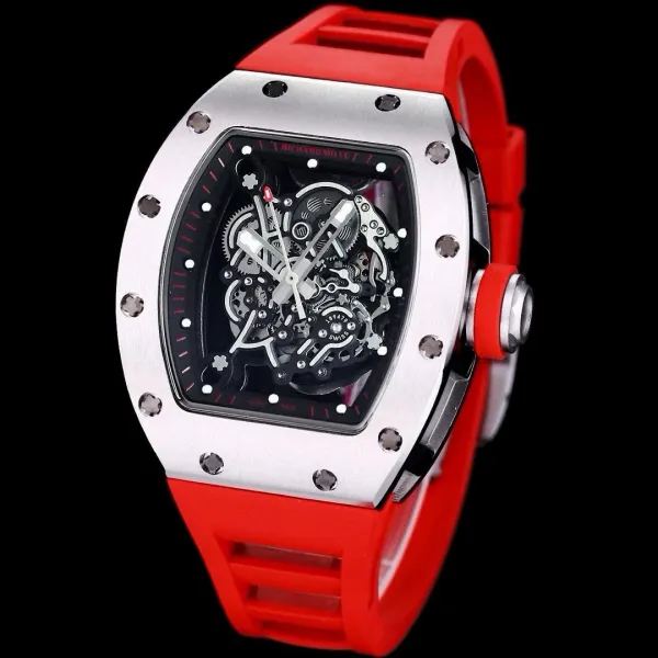 Richard Mille RM 055 Black Carbon Skeleton Watch Watches - 7