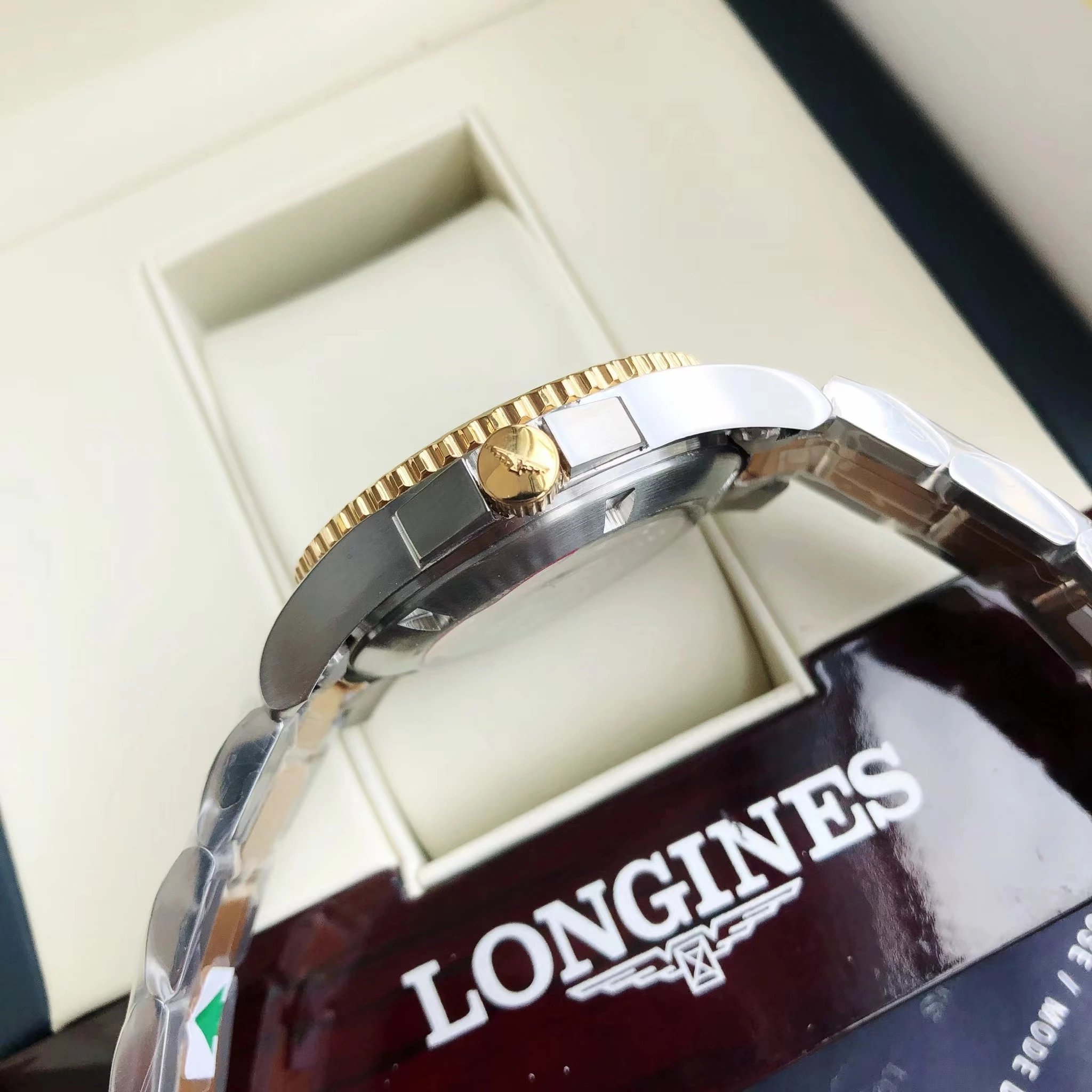 Longines Hydroconquest Blue Dial Two-Tone Stainless Steel Mechanical Watch - 14