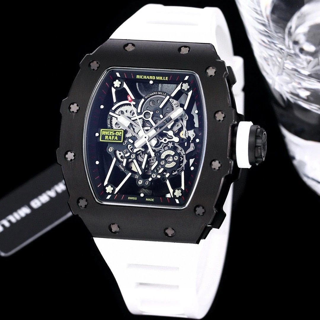 Richard Mille Watch 35-02 — Black Shell White Tape colorway — USFans Spreadsheet photo