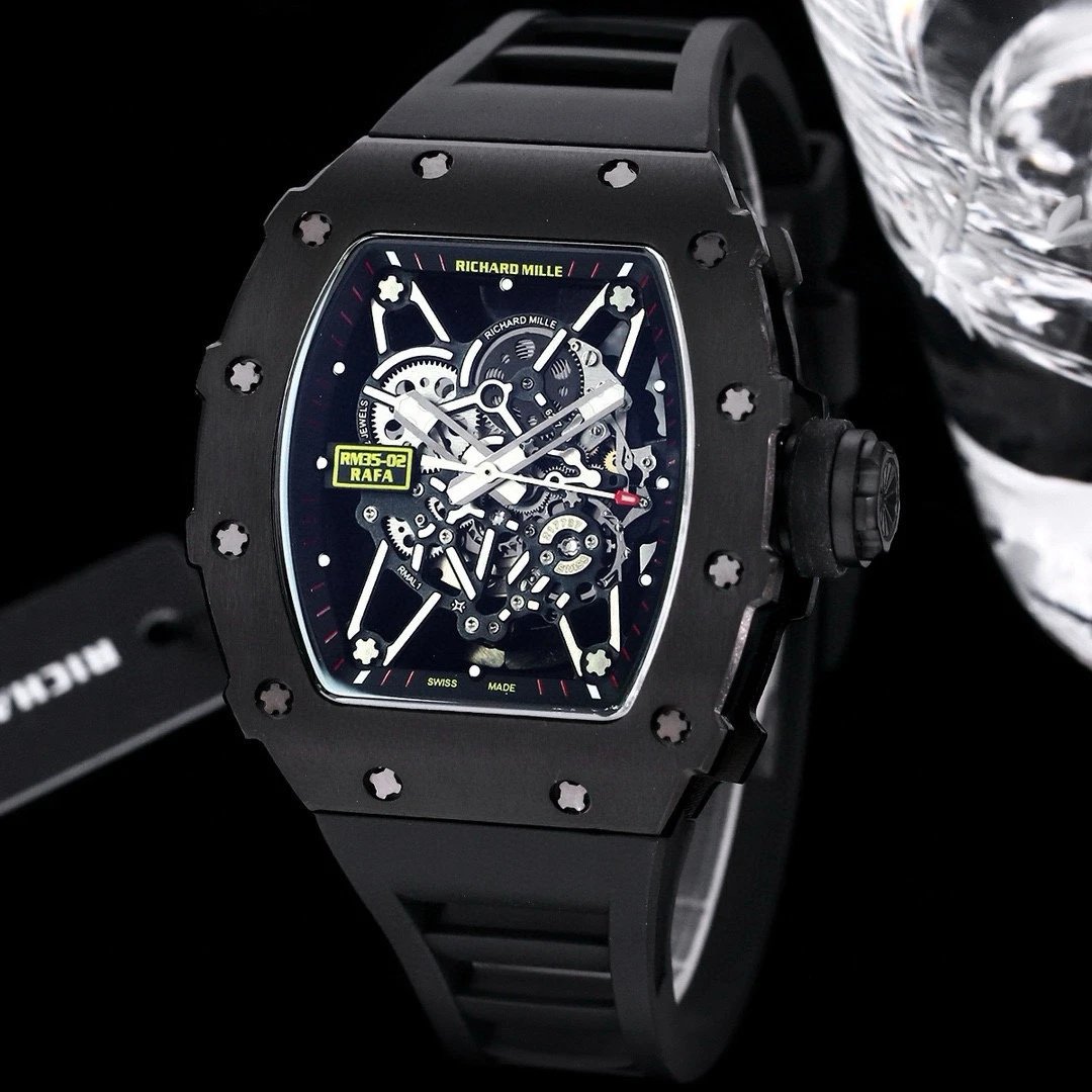 Richard Mille Watch 35-02 — Black Shell-Black Tape [All Black Crown] colorway — USFans Spreadsheet photo