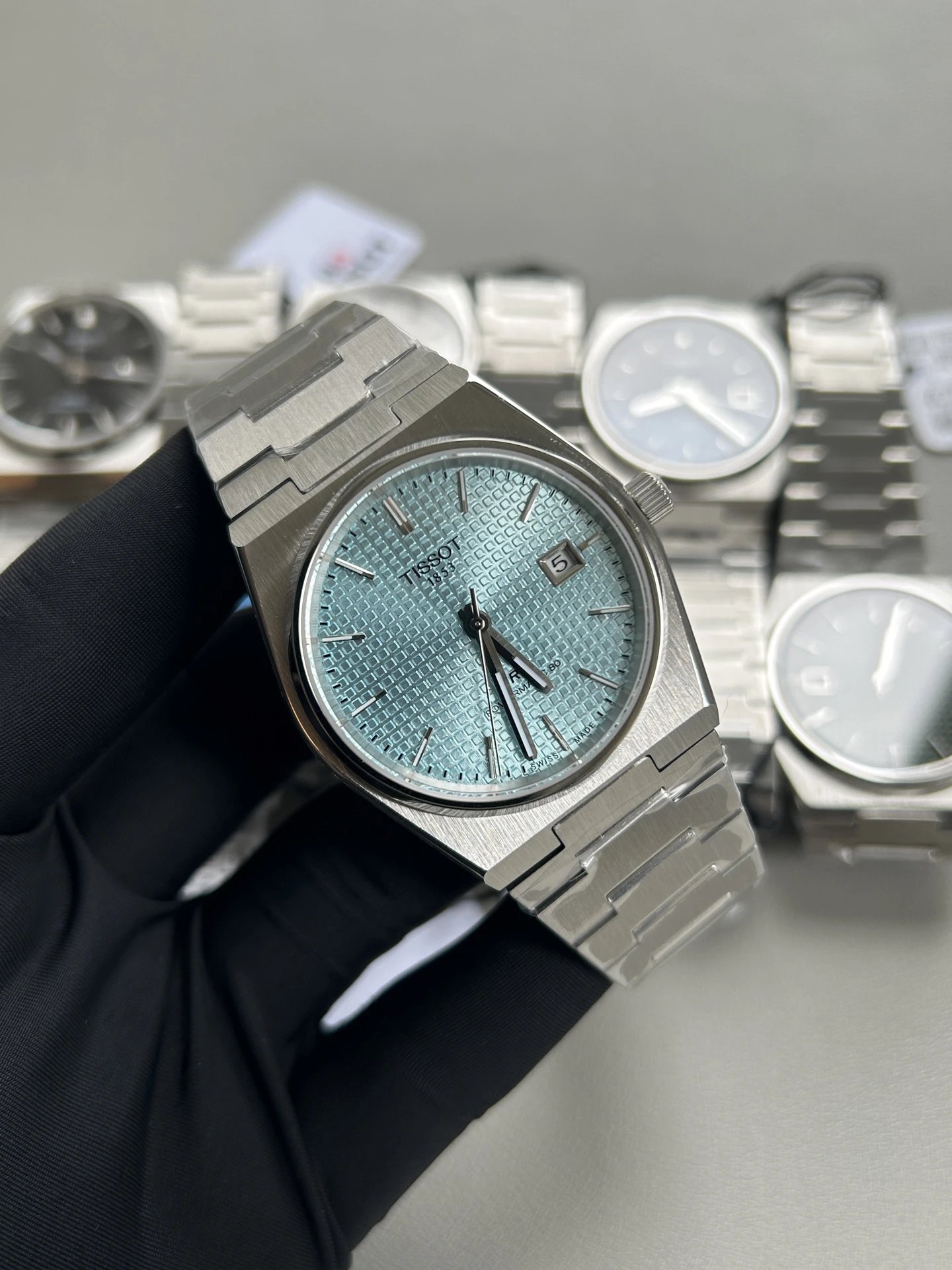 Silver Case with Tiffany Blue Dial & Steel Bracelet