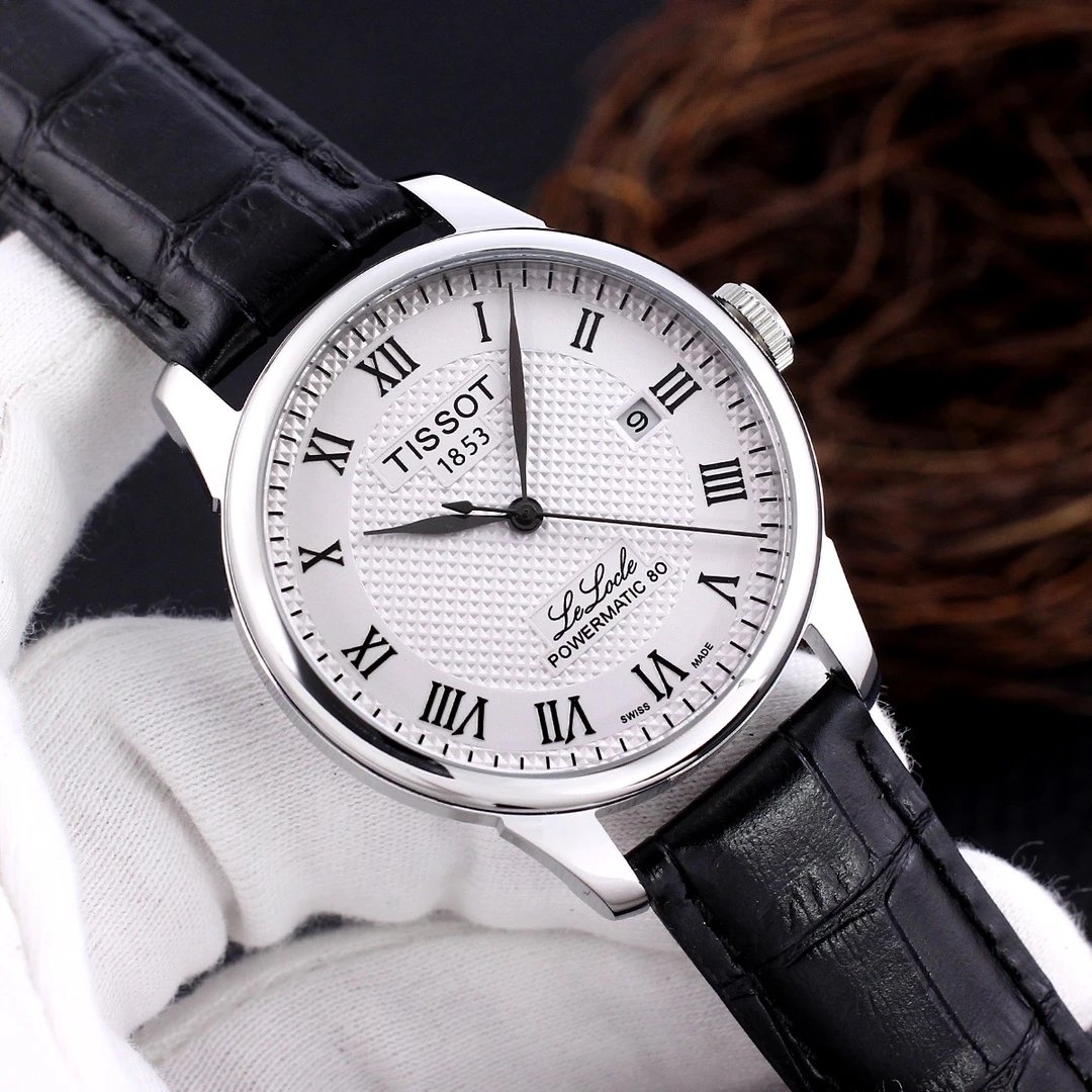 Tissot Le Locle Powermatic 80 Gold-Plated Mechanical Watch Watches - 17