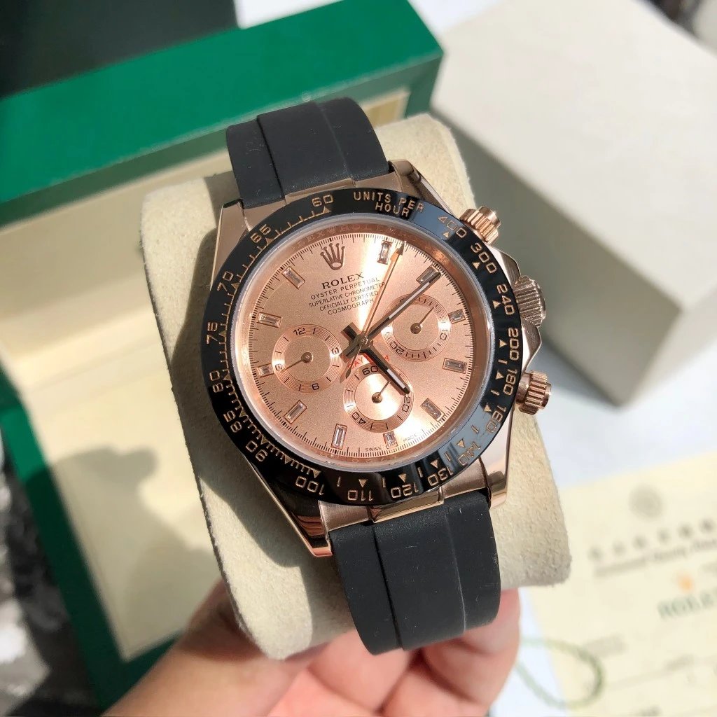 [Square Diamond Plate] Rose Gold Shell · Champagne Gold Plate Tape