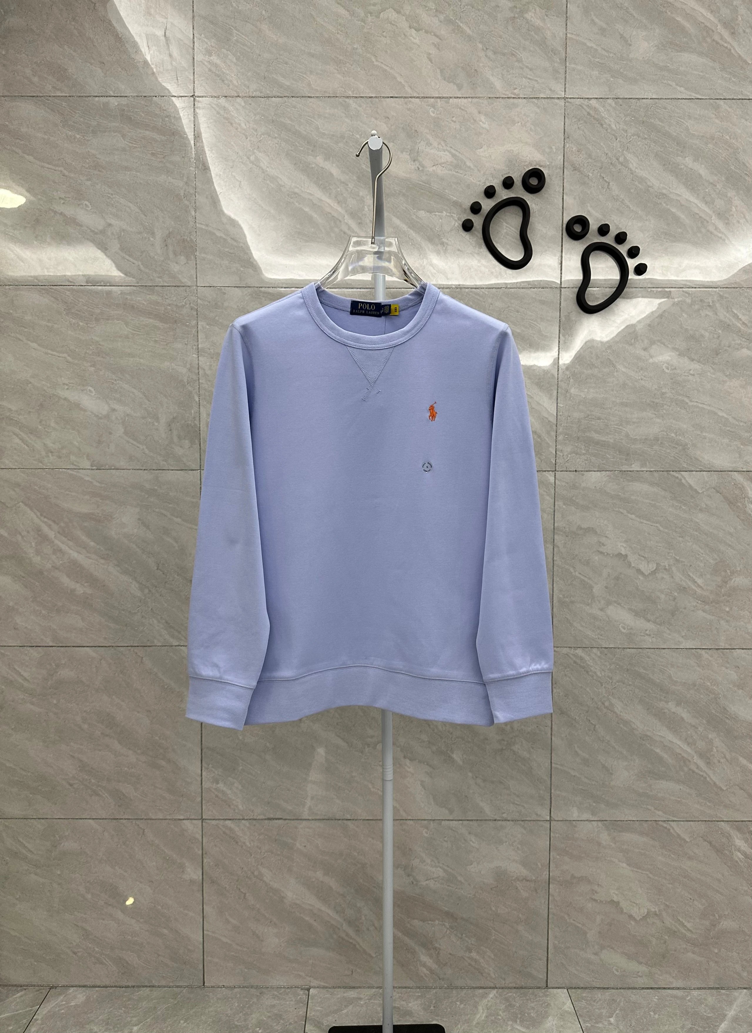 043NF-RL Men's 10-Color Crewneck Sweatshirt - Sky Blue
