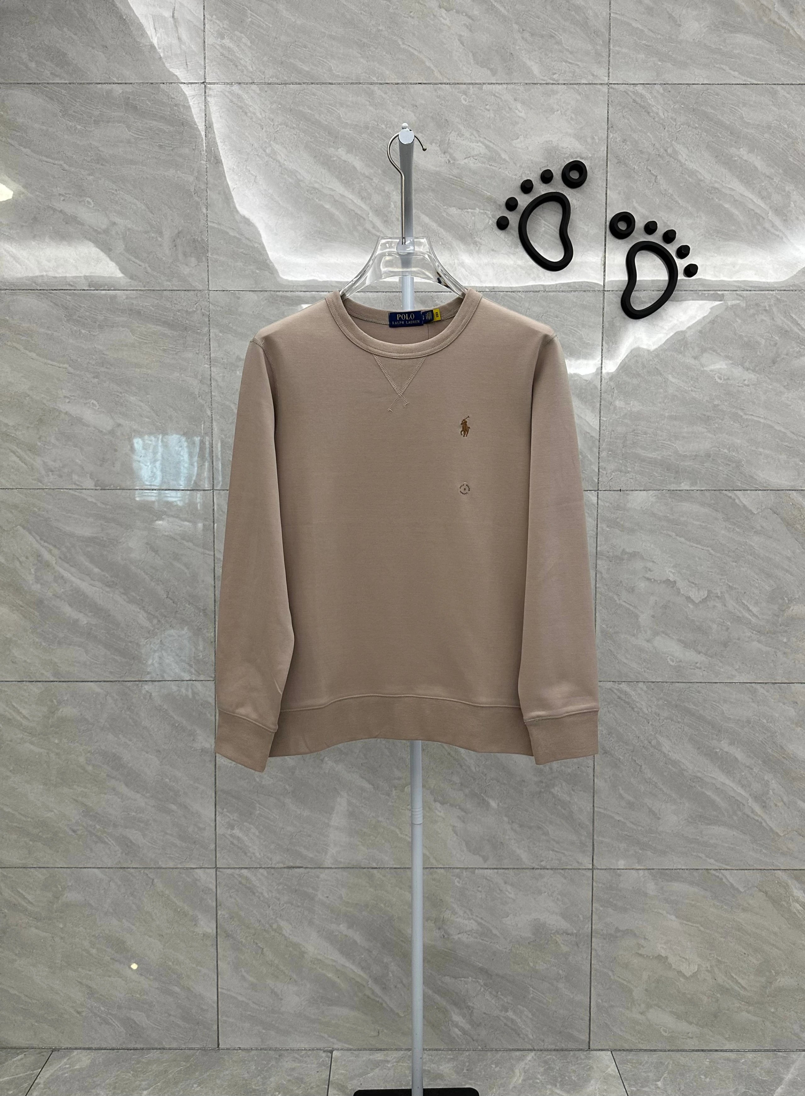045NF-RL Men's 10-Color Crewneck Sweatshirt - Khaki