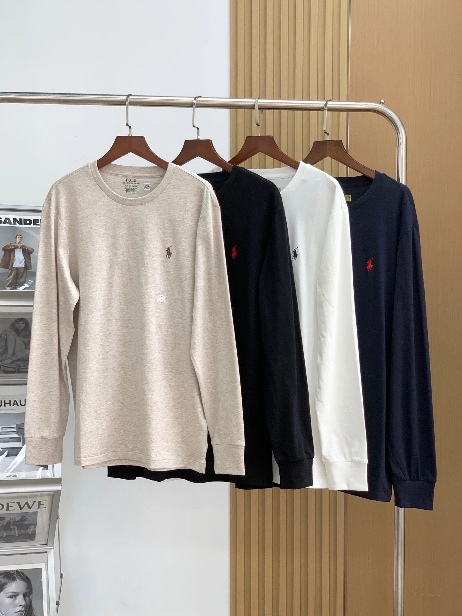 Ralph Lauren Polo Beige Long Sleeve Cotton Shirt