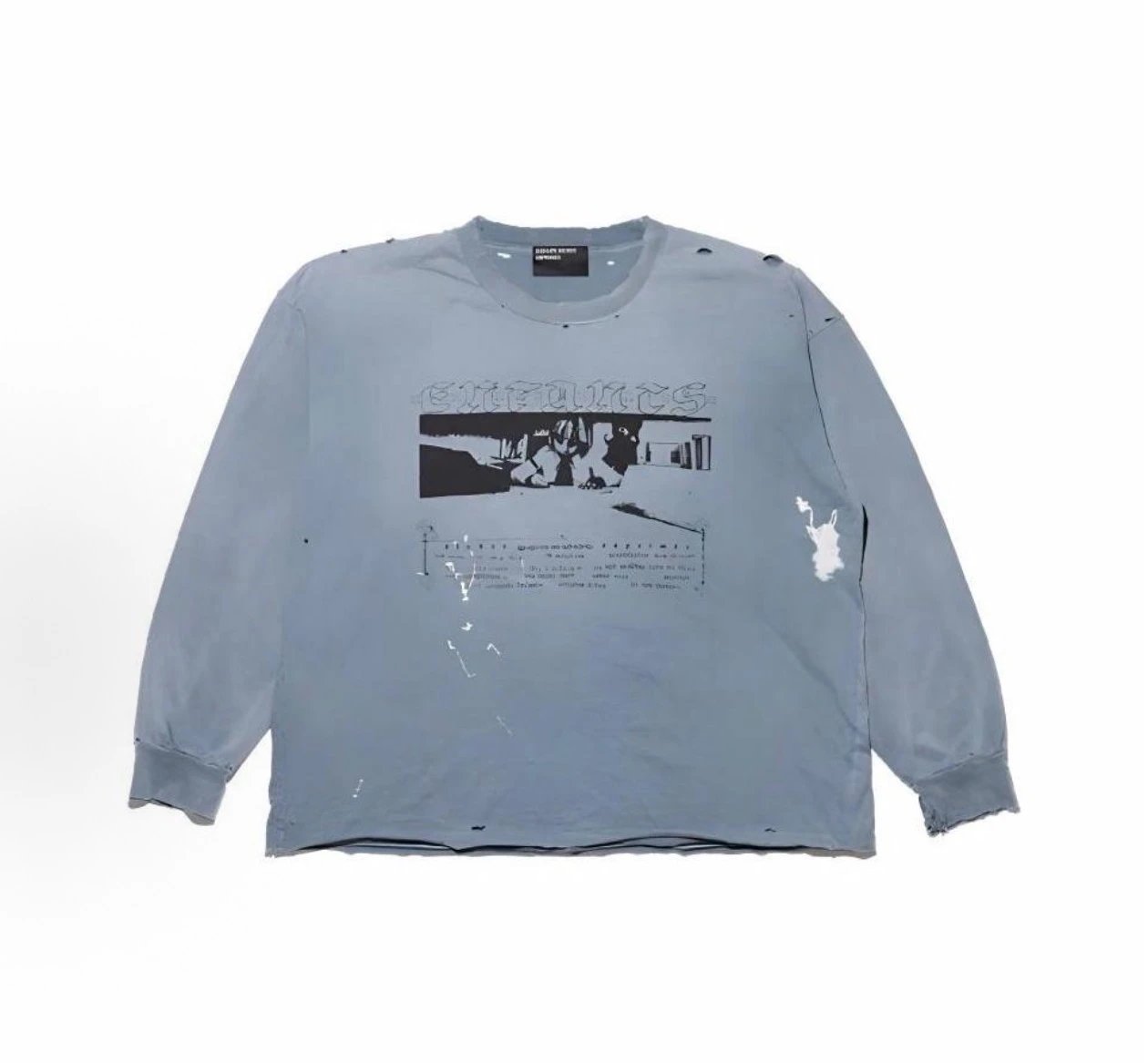 ERD Blue Distressed Le Rosey Longlseeve