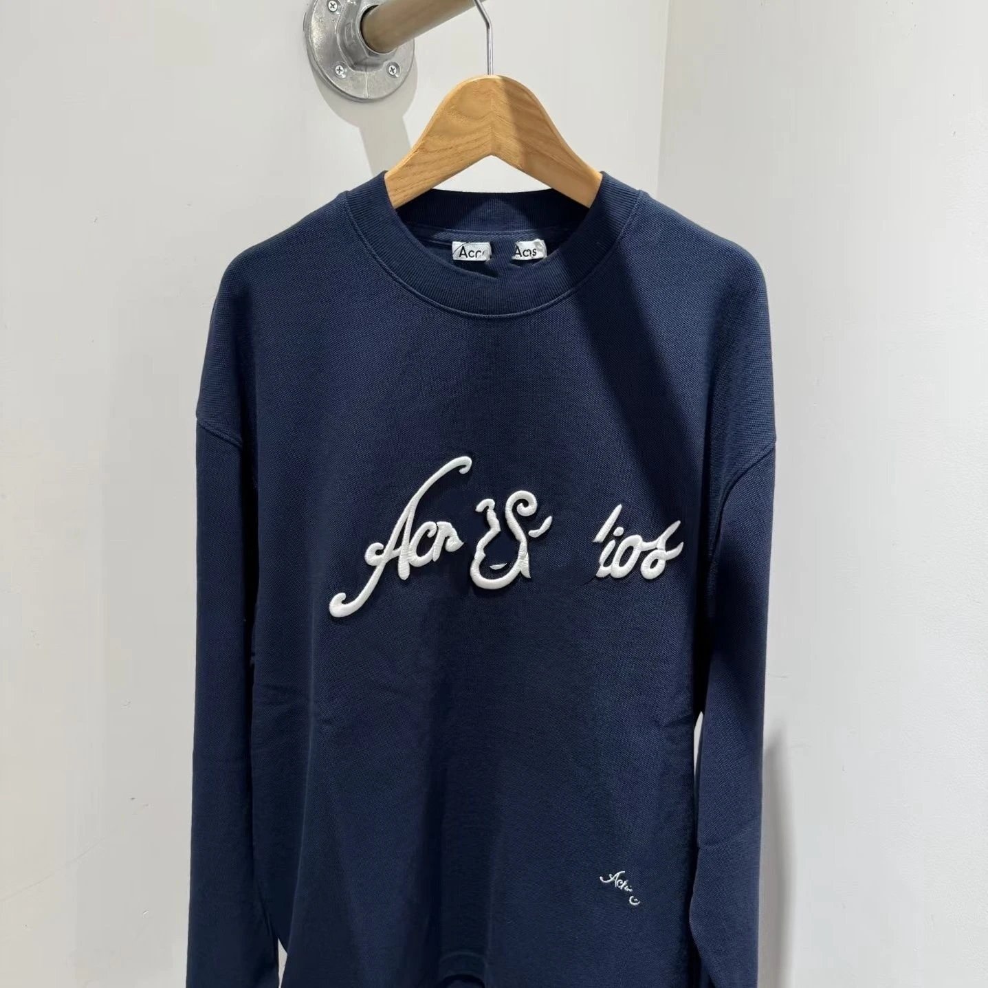 Navy blue embroidery