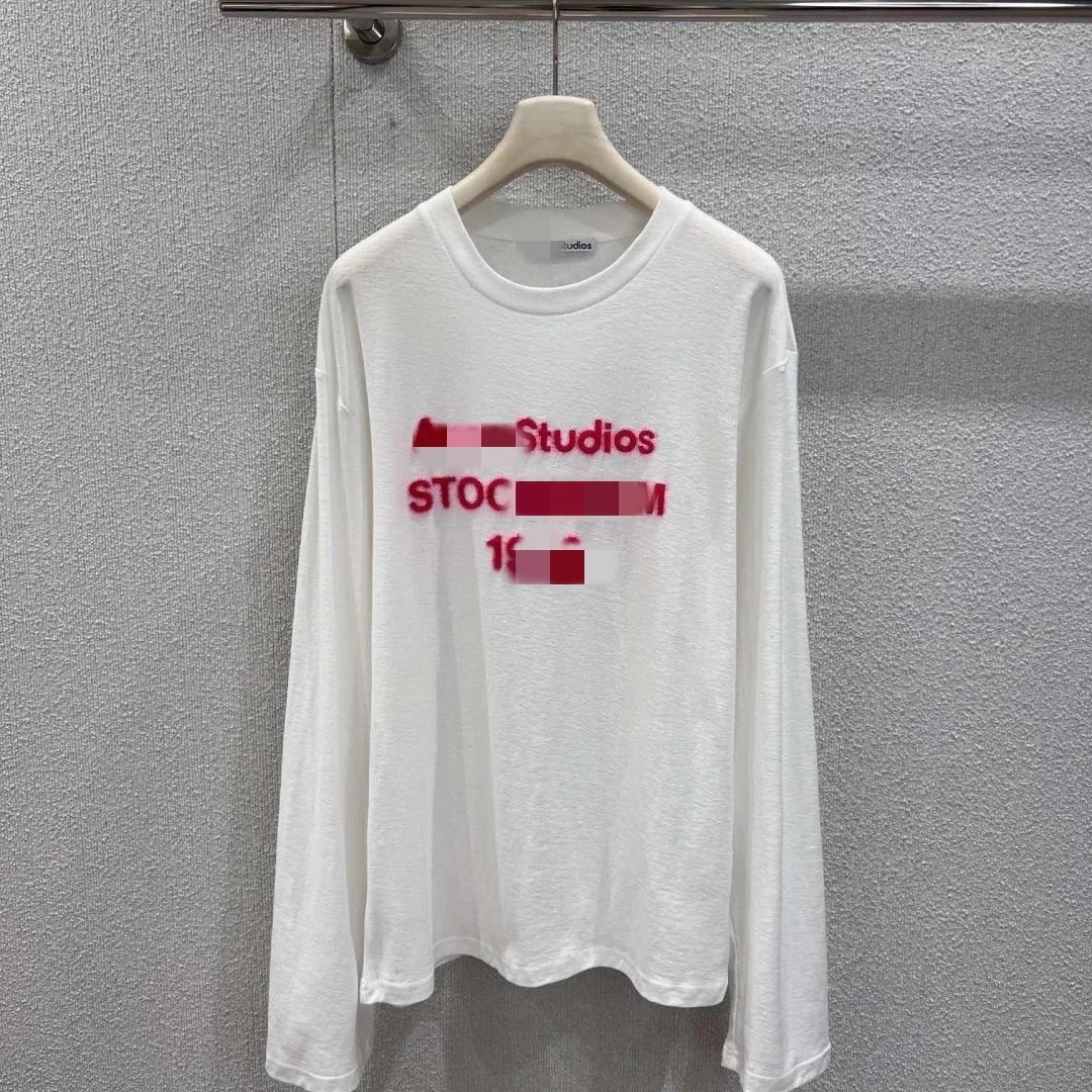 White Flocked Long Sleeve