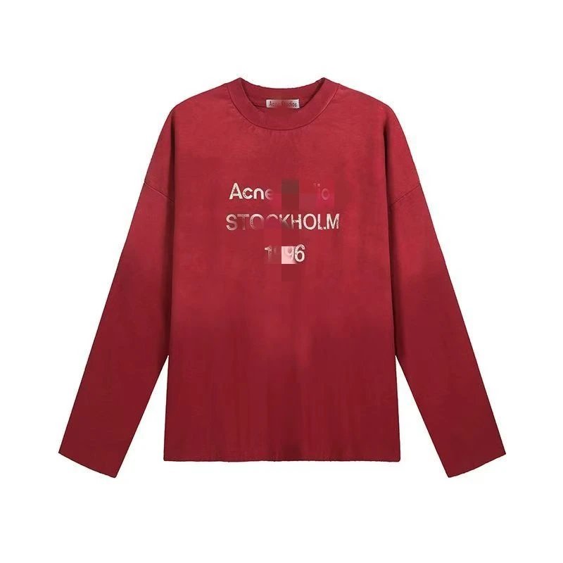 Red Sandblasted Long Sleeve