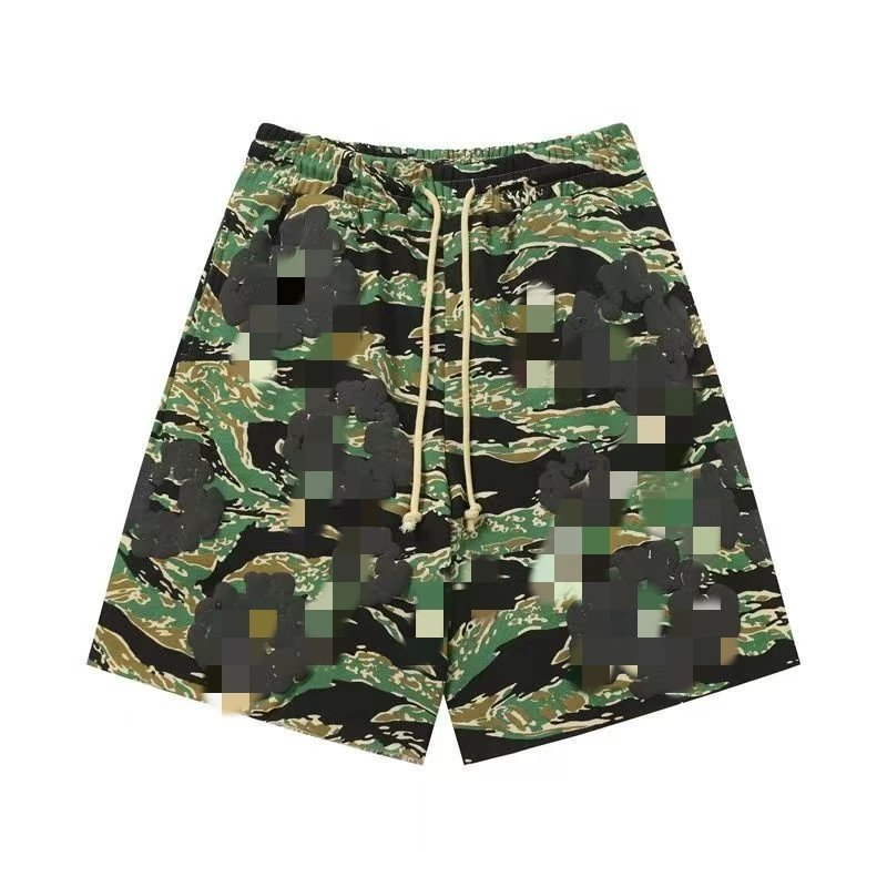Camouflage green shorts