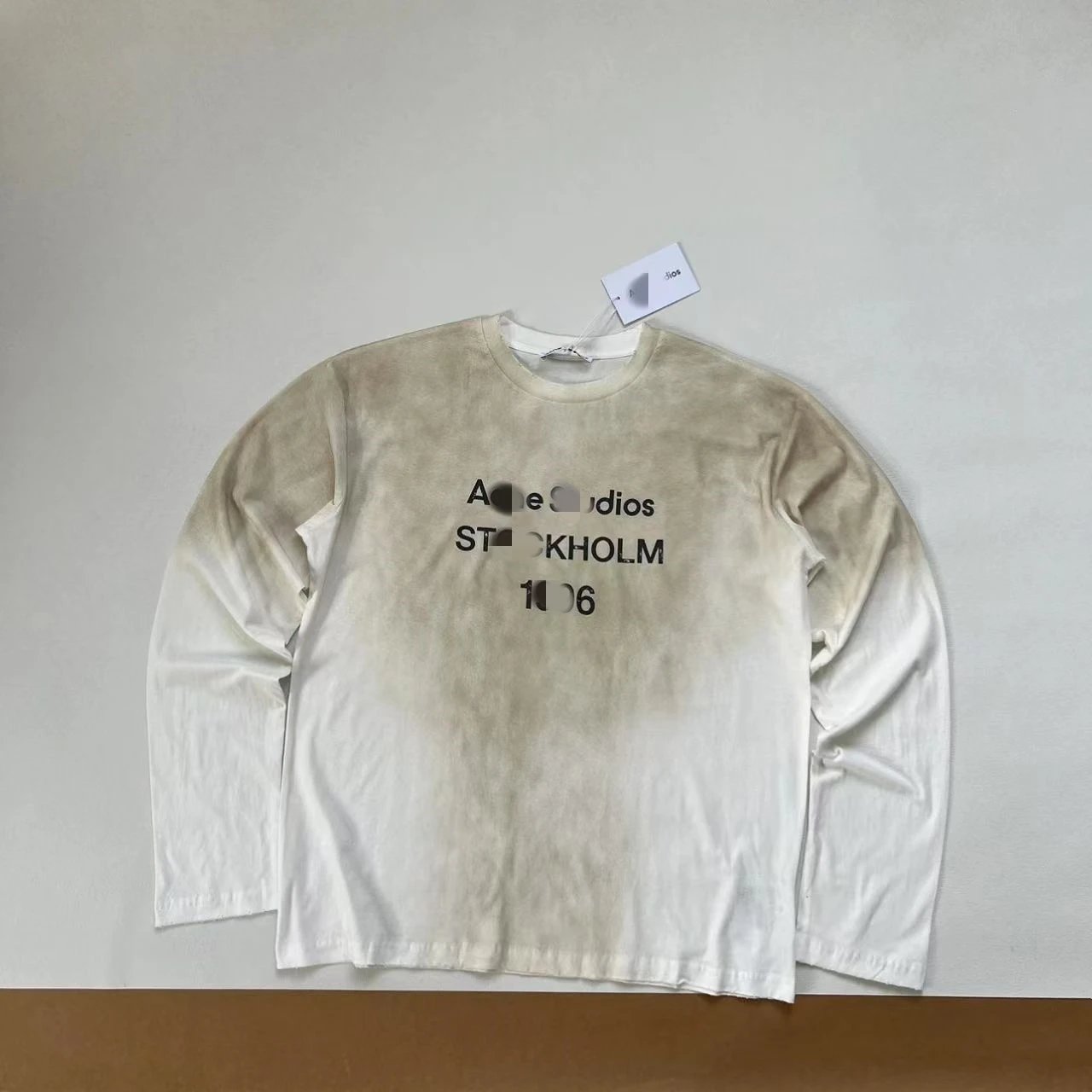 Sandblasted White Long Sleeve