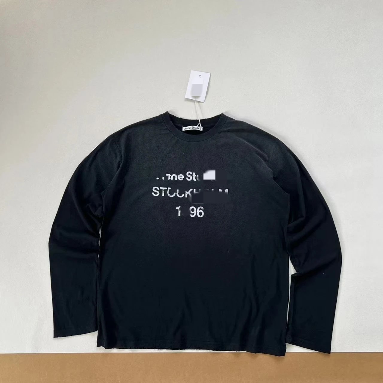 Sandblasted Black Long Sleeve