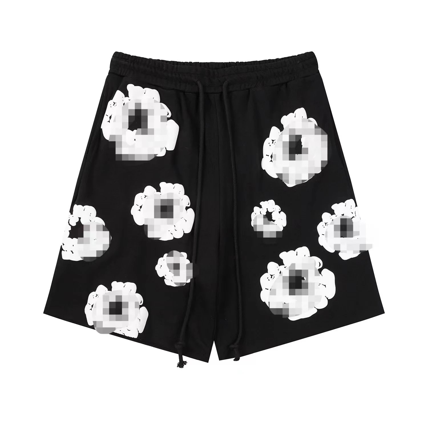 black shorts
