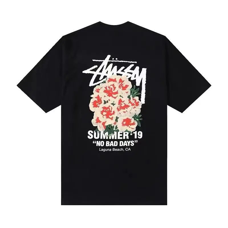Carnation pattern in black