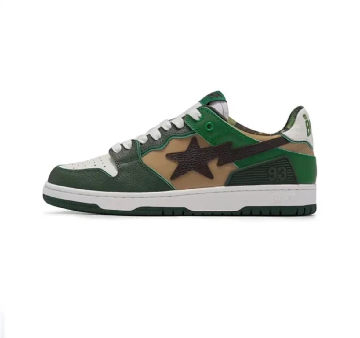 Bape SK8 Shoes — Classic Green colorway — USFans Spreadsheet photo