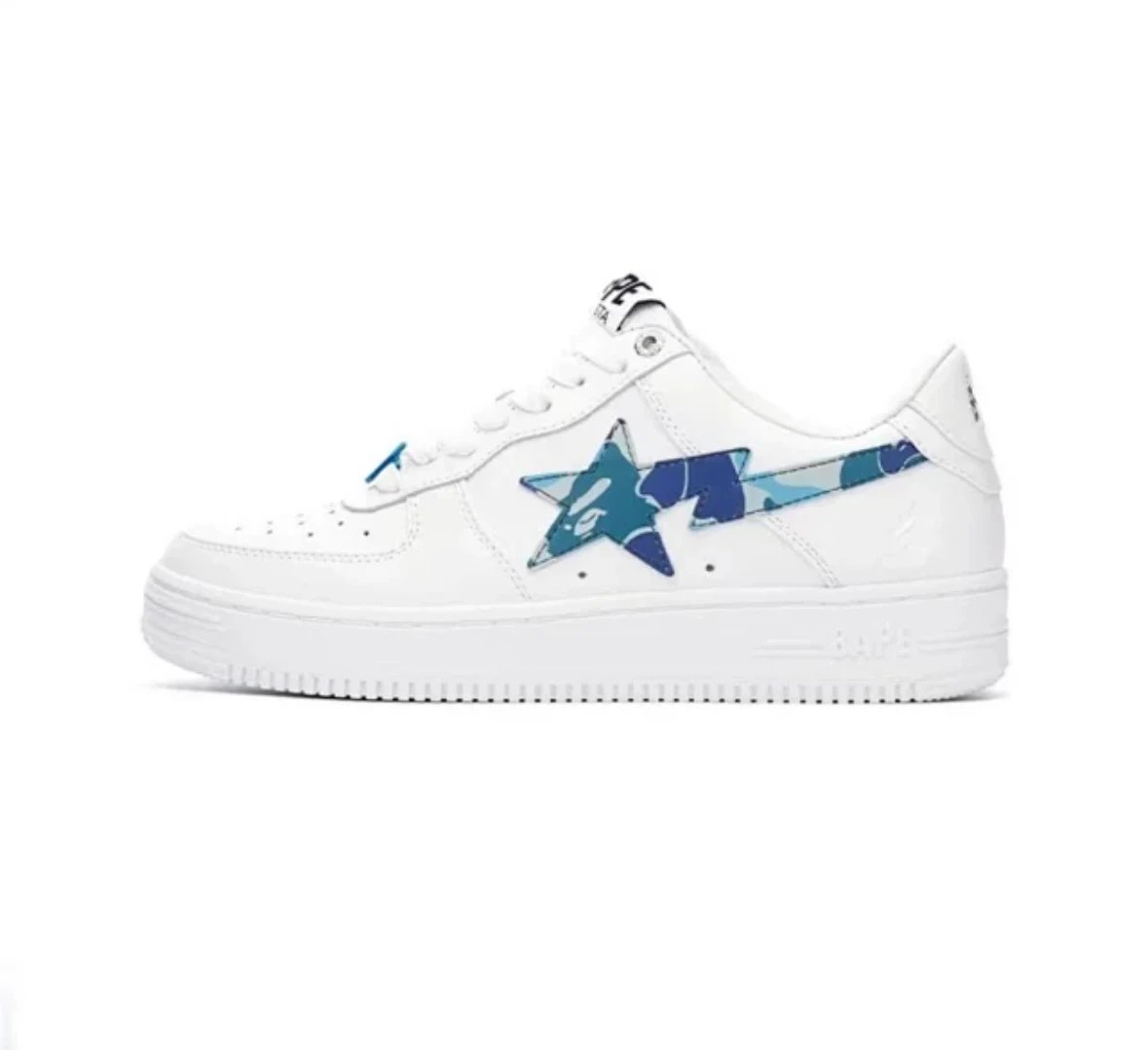 Bape SK8 Shoes — White Blue Camo colorway — USFans Spreadsheet photo
