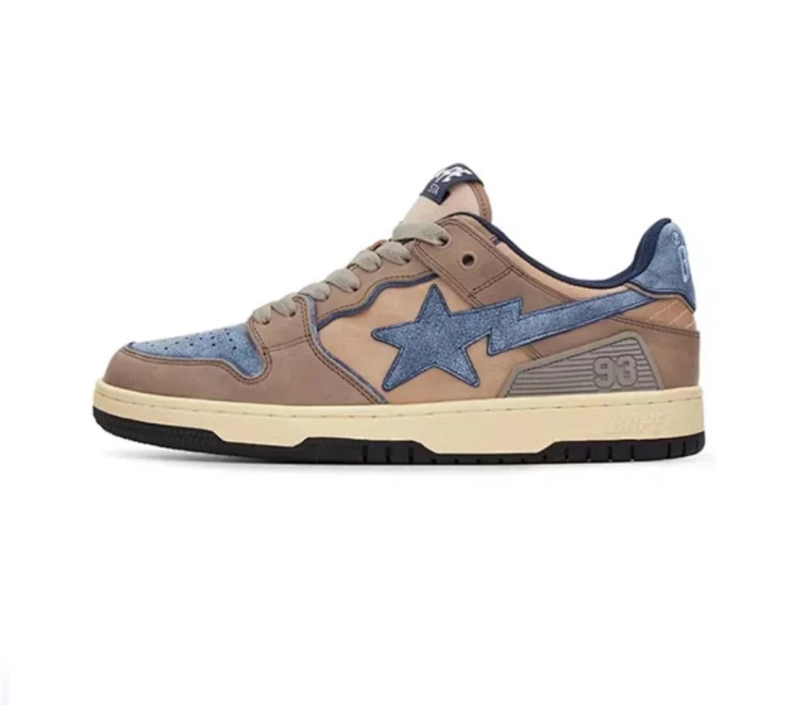 Bape SK8 Shoes — Grey brown blue colorway — USFans Spreadsheet photo