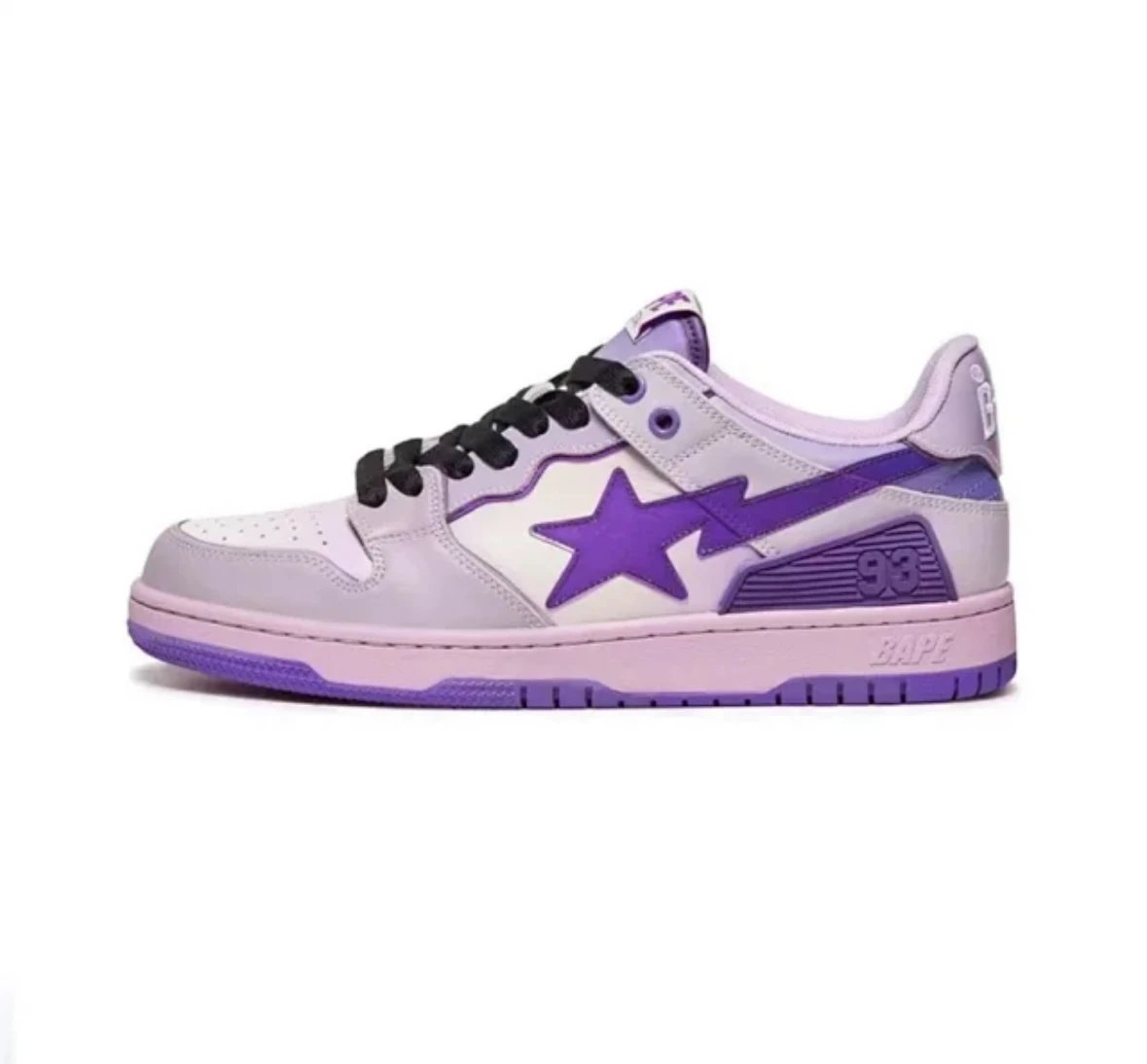 Bape SK8 Shoes — Purple gradient colorway — USFans Spreadsheet photo