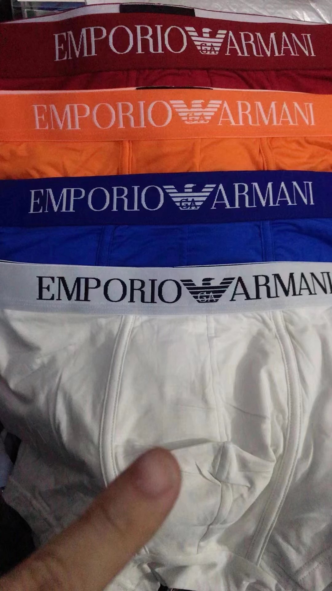 Run small 1 size short leg style AR boxers All Letter Men's Modal Flat Comfort Briefs