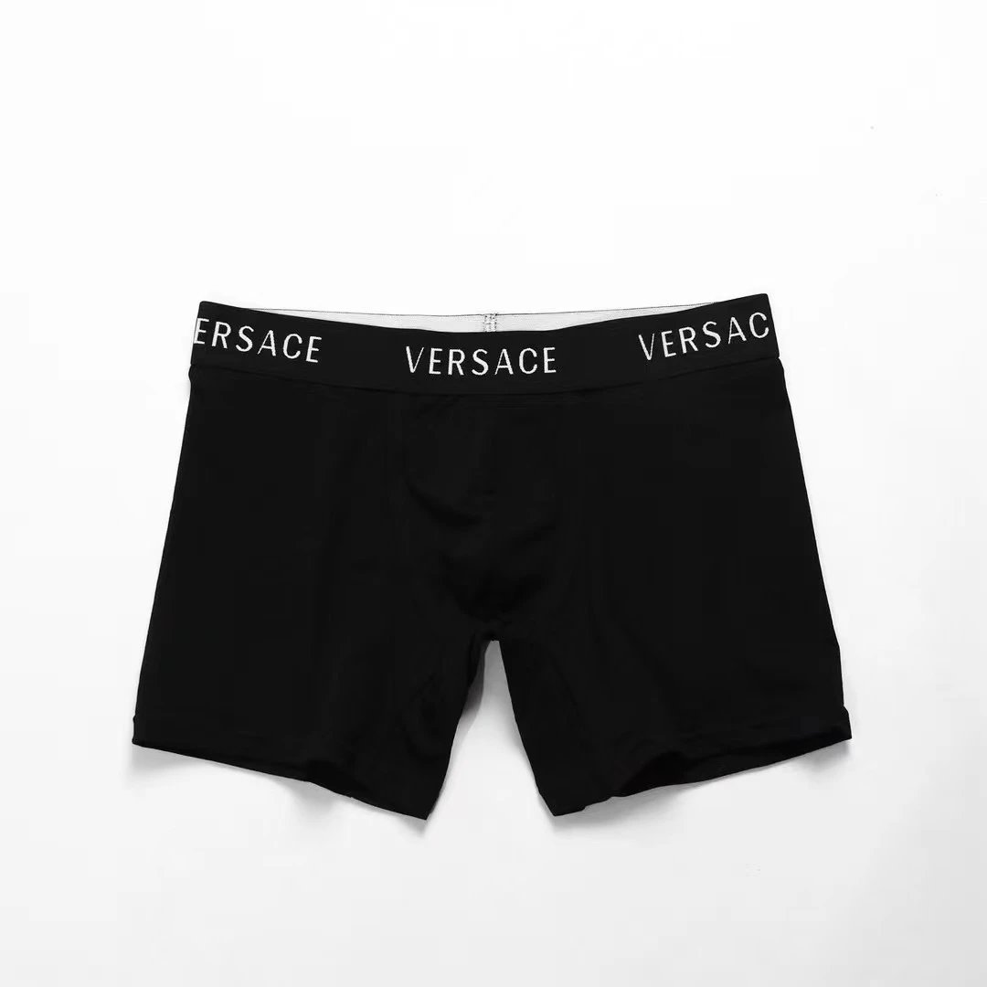 The best Ver letters men cool boxers underwear made of pure cotton with flat corners
