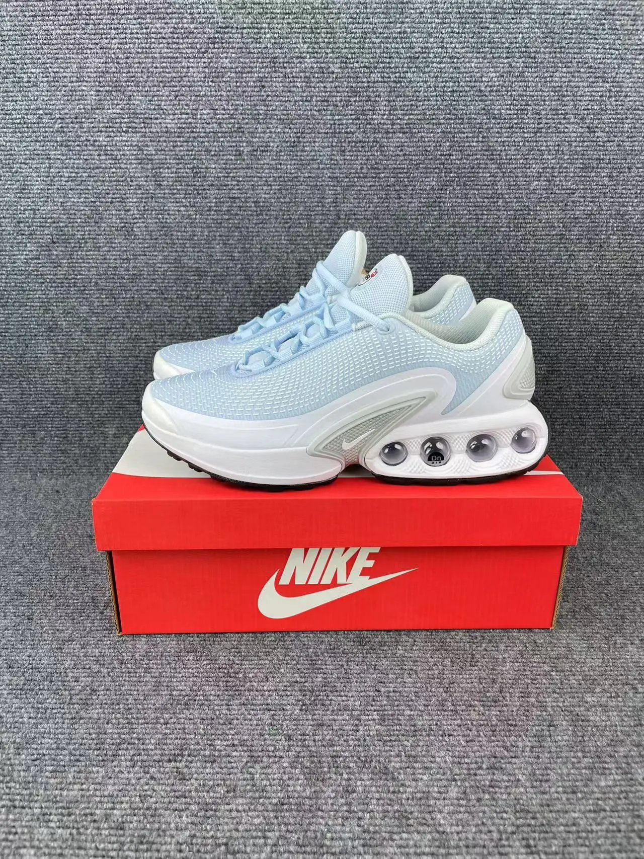 blue and white
