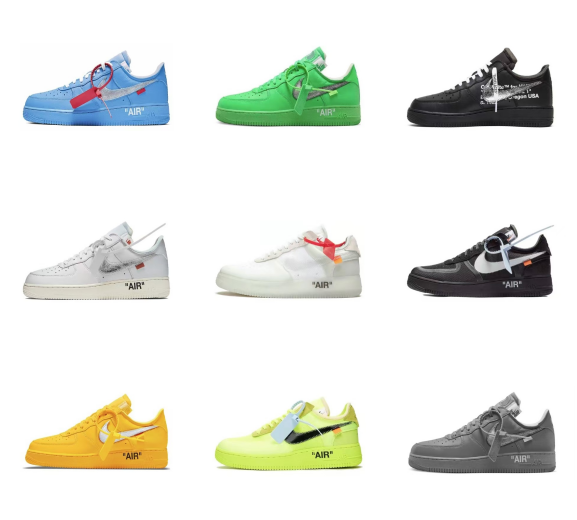 Air Force 1 x OFF-White (R1 Batch) (8 Colorways)