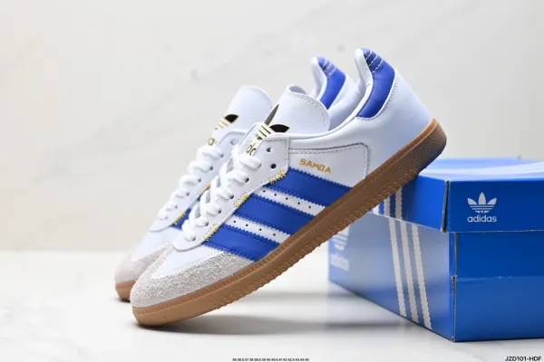 Adidas Originals Samba Classic White Blue Gum Sneakers - 1