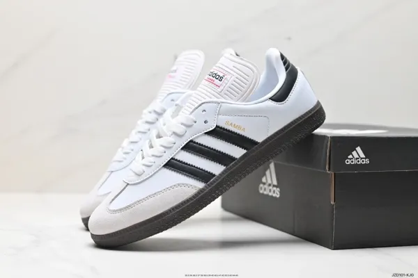 Adidas Originals Samba Classic White Black Sneakers - 1