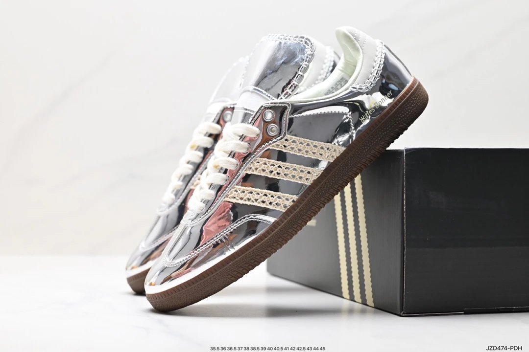 Adidas Originals Samba OG Metallic Silver Beige Sneakers