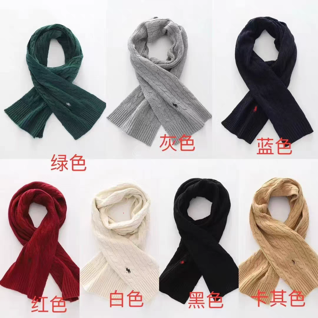 刺绣羊毛围巾 - 134703