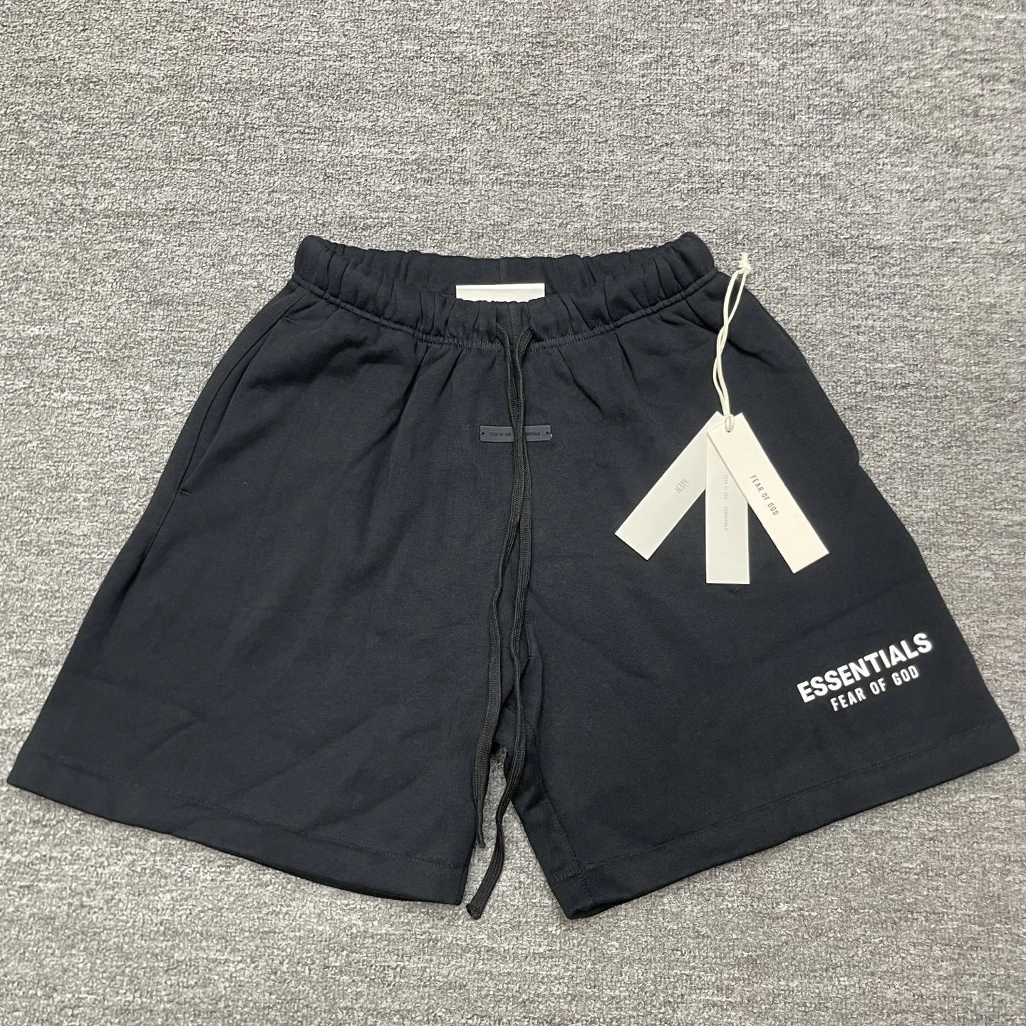 Black shorts with fleece