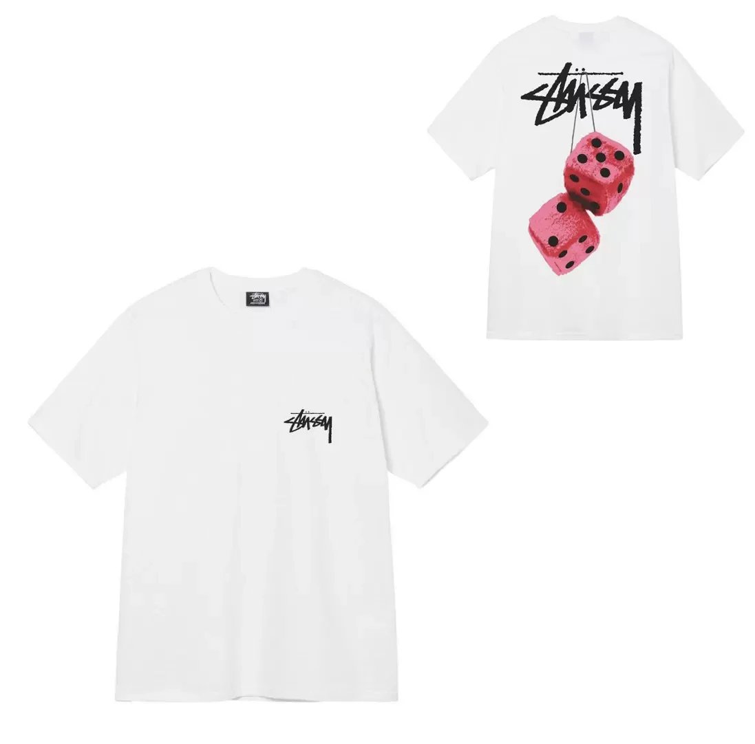 STUSSY 8840 TEE Dice Pigment Dyed dice print