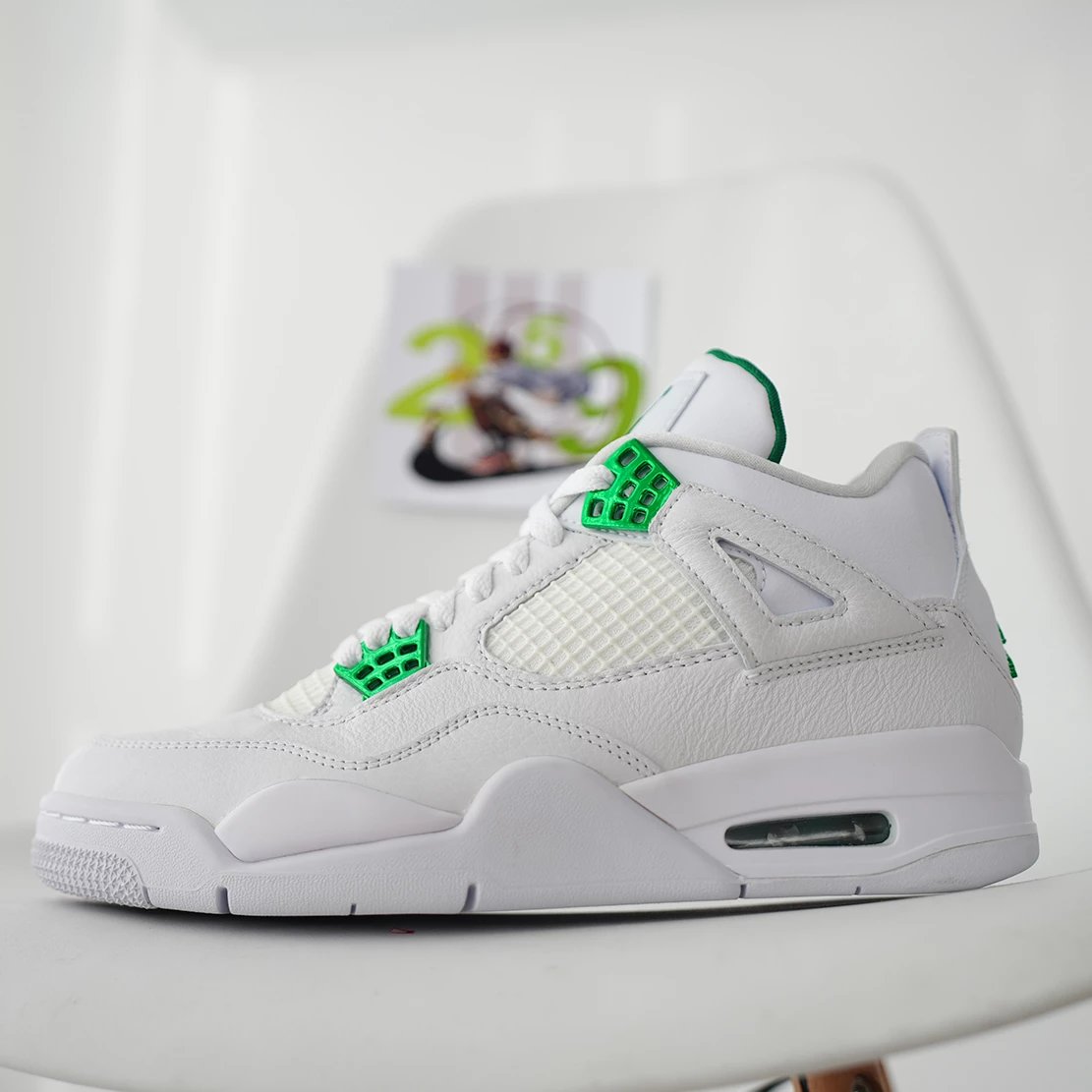 Metallic Green/Pure White with Green Buckle